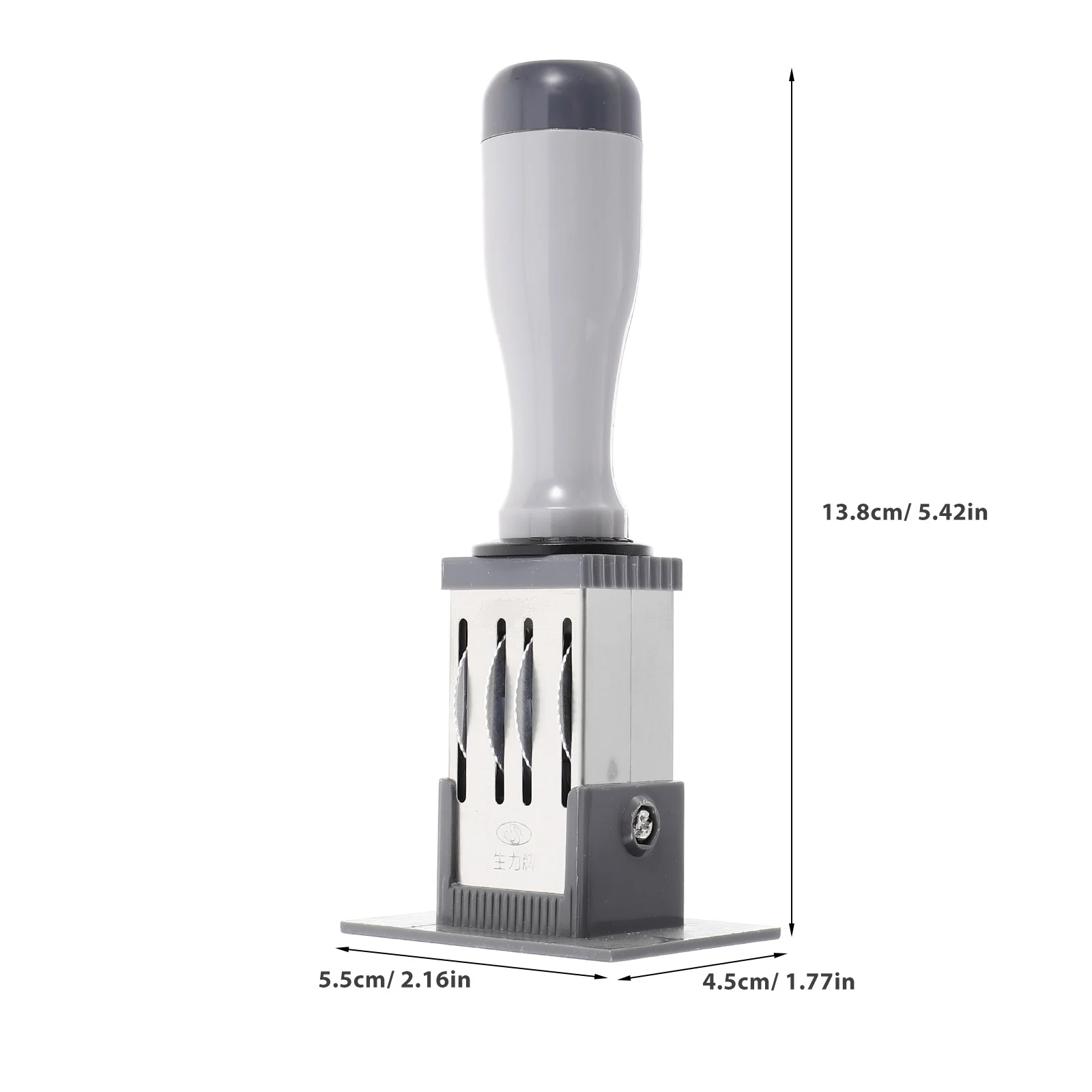 Pequeno Rolling Stamper para arquivo, Portable Date Stamp Material, Uso diário, Material de escritório