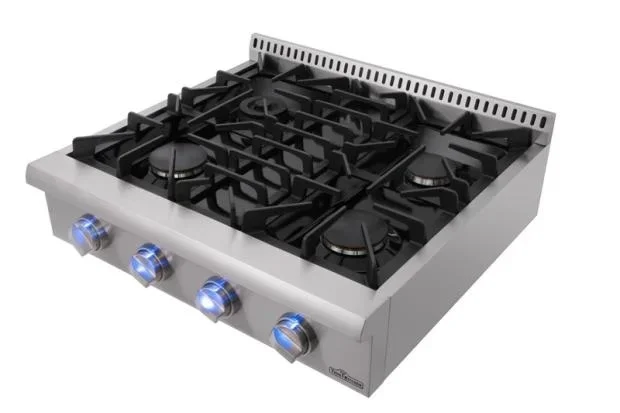 30-inch Stainless Steel 4-eye Natural Gas Gas Stove Home Gas Cooker Built-in Gas Cooker Kitchen Appliances