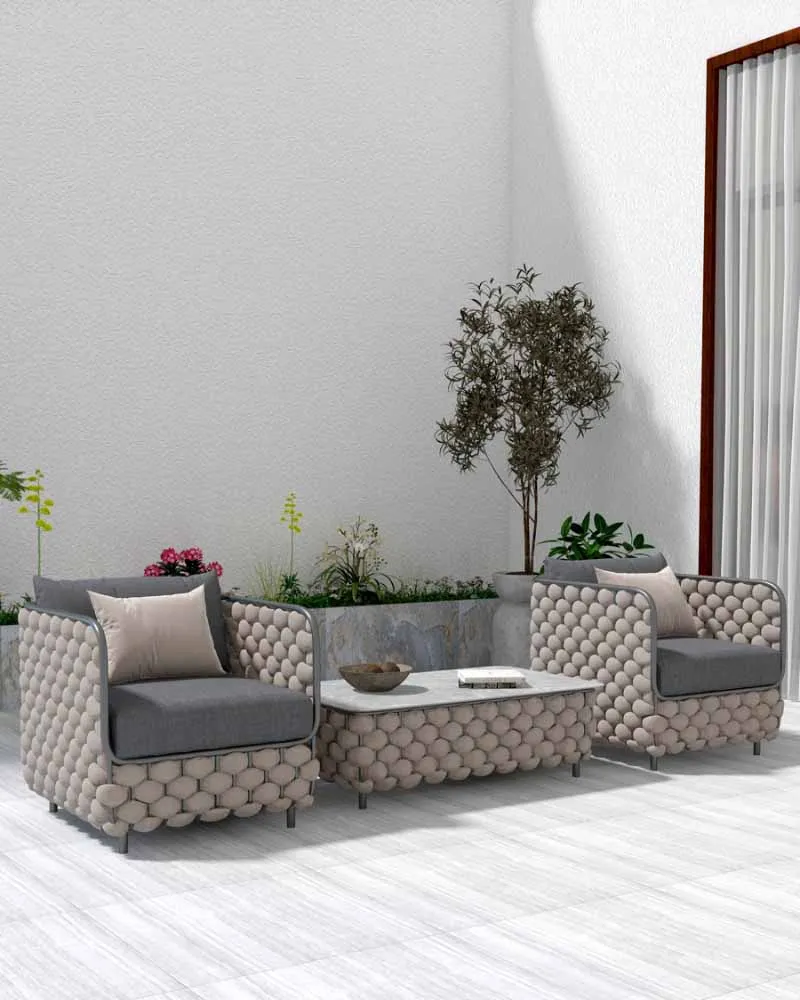 Outdoor Sofa, Courtyard, Chinese Villa, Balcony, Vine Chair Furniture Combination, Outdoor Light Room Waterproof, Sunscreen, Vin