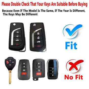 Kryt na klíče od auta ze slitiny zinku pro Toyota Land Cruiser 200 300 Prado Crown TLK 200 Yaris Cross Hilux Innova Fortuner Camry 55 10 nejlepší prodej Kryt klíče Toyota Fortuner - №10