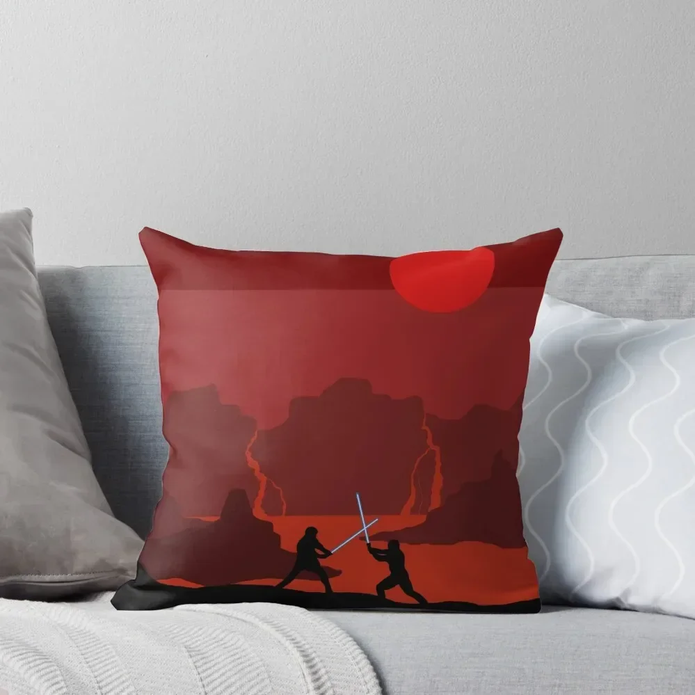 Mustafar Final Battle Version 2 Throw Pillow Cushions For Sofa Christmas Covers luxury home accessories Plaid Sofa pillow