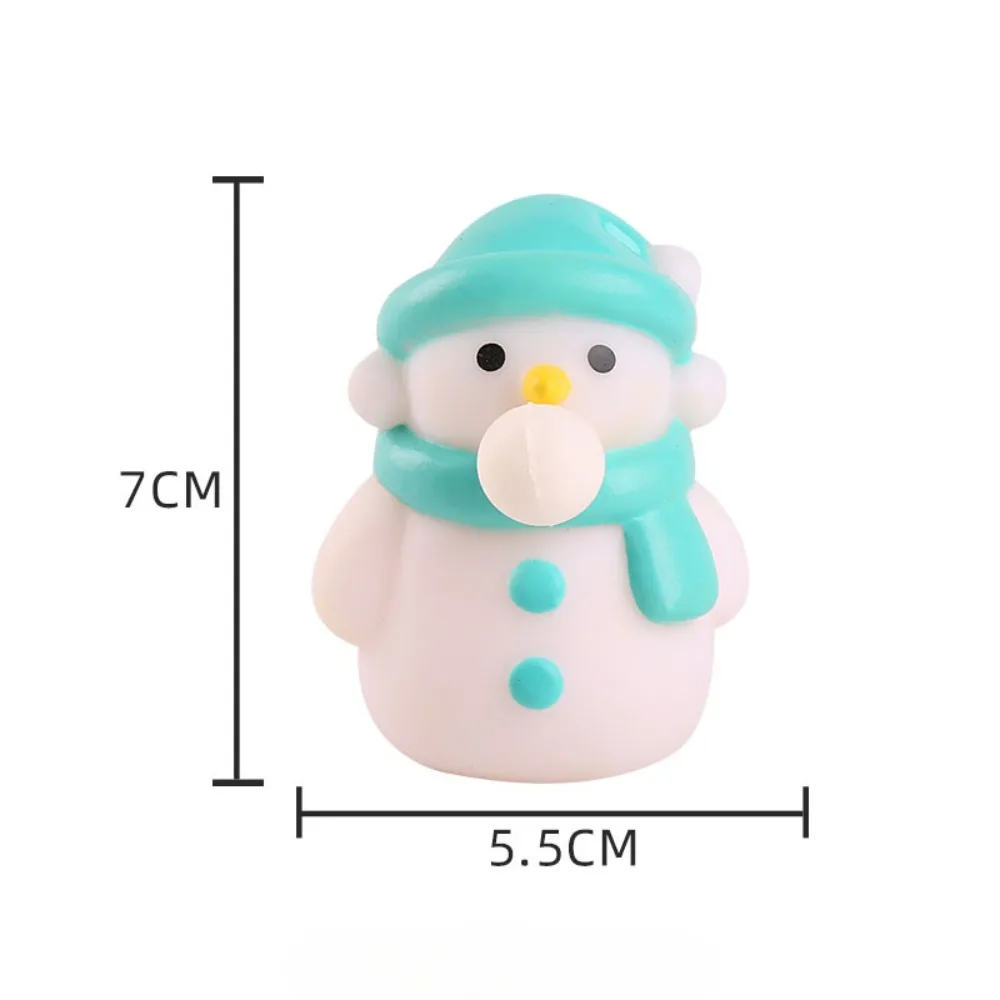 Christmas Toys Anti Stress Balls Santa Claus Snowman Elk Decompression Squeeze Sensory Toys Kids Christmas Party