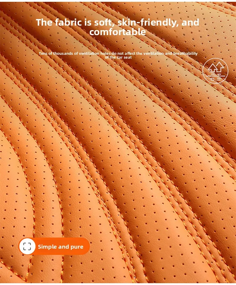 High Quality Universal Car Seat Cover All Season Breathable Perforated Leather SUV Car Seats Protection Luxury Seat Cushions