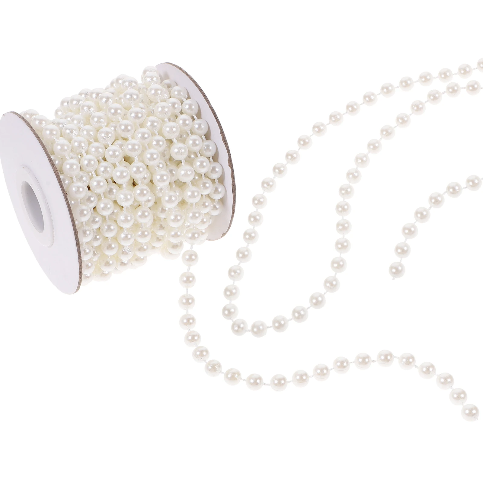 سلسلة خرز لؤلؤية بطول 5 متر، ديكور ذاتي الصنع، مادة ممتازة، متينة، استخدام طويل الأمد، تفاصيل رائعة، ديكور حفلات بألوان زاهية #5