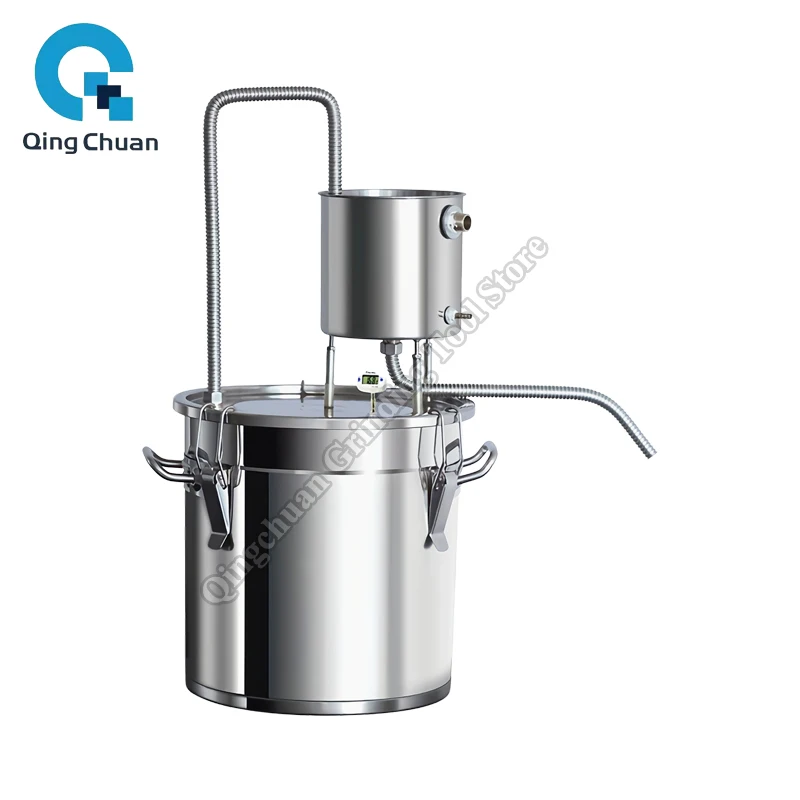 Alcohol Distiller Home Brewing Machine Moonshine Distiller Hydrolate Distilling Water Wine Making Multifunctional Distiller