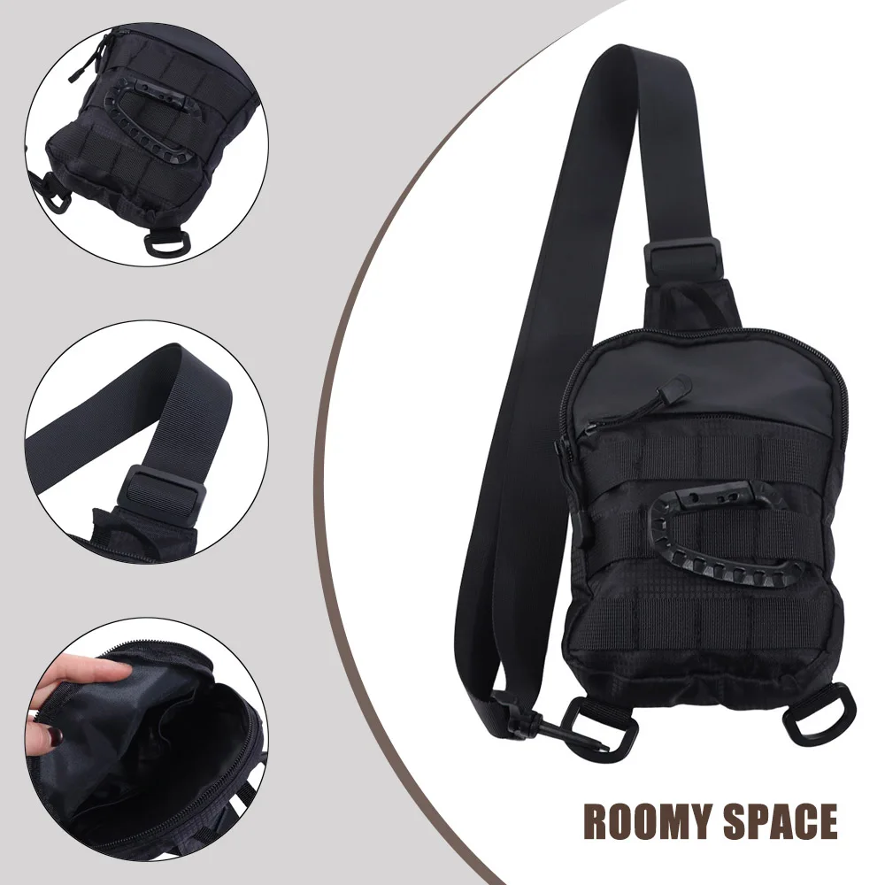 

Регулируемая спортивная сумка-жилет, многофункциональная легкая нагрудная сумка, водонепроницаемая сумка-жилет из ткани Оксфорд для бега