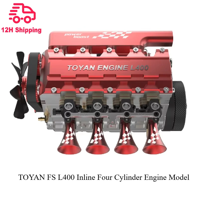 TOYAN FS L400 Inline Four Cylinder Engine Model 14cc Displacement Water-cooled Four Stroke Engine Model Kit for RC Car Toy