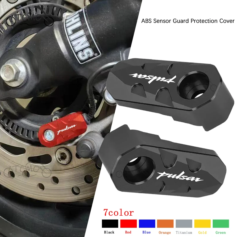 

For Bajaj Pulsar 125 150 180 RS200 NS200 NS160 Accessories Motorcycle CNC aluminum Rear Wheel ABS Sensor Guard Protection Cover