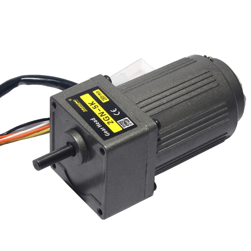6W 220V 6.9RPM-415RPM AC Gear Reducer Motor 2IK6GN-C 2GN15K with Speed regulator Adjustable speed CW CCW