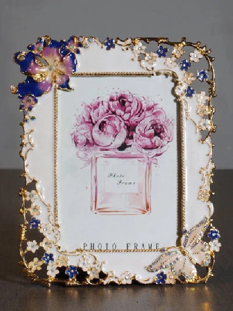 Creative Pastoral Butterfly Metal Photo Picture Frame
