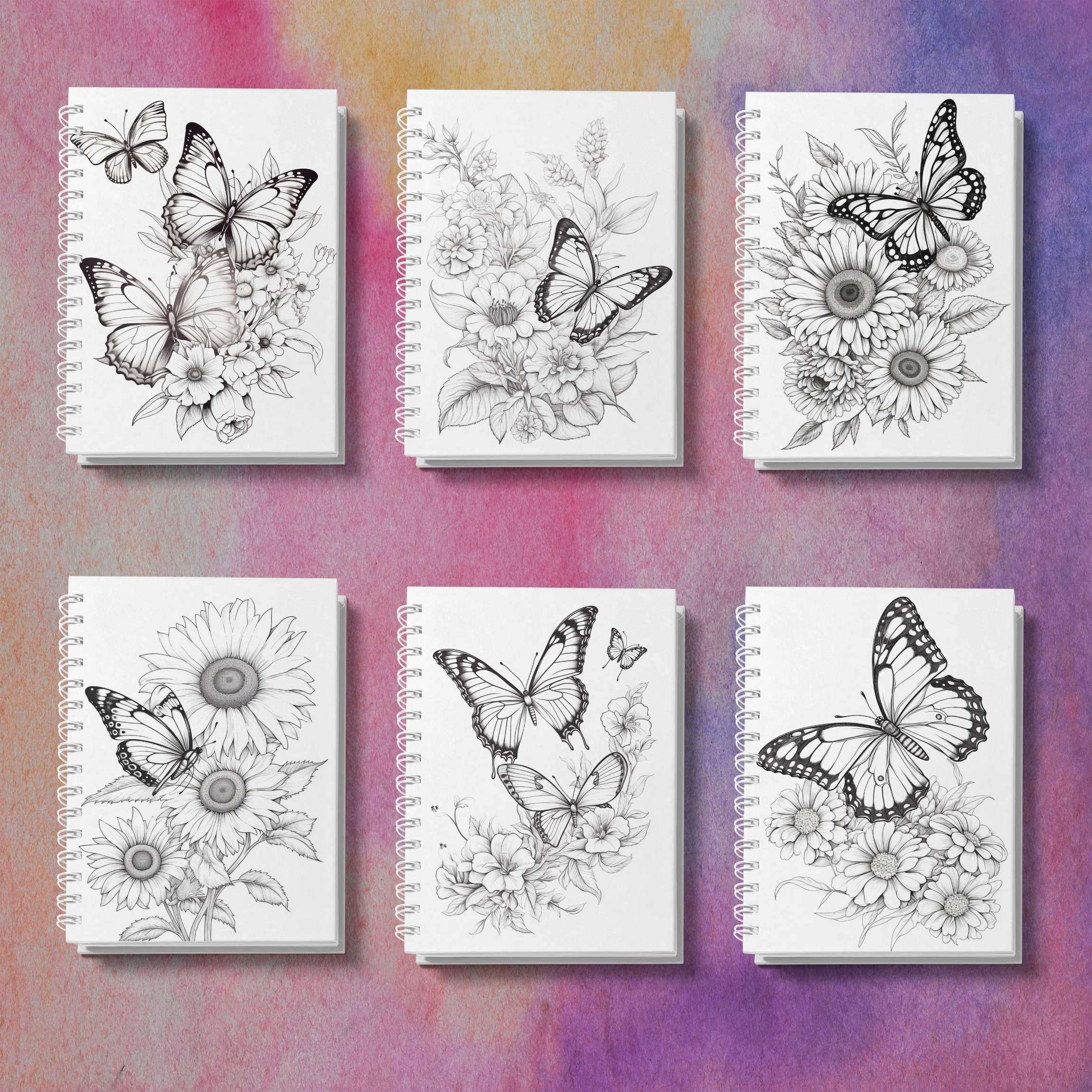 1 Pc Butterfly Theme Adult Coloring Book, Thick Paper Quality, Warm Hearted Gift