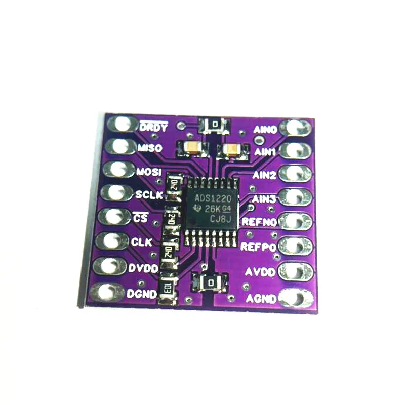 1pcs ADS1220 ADC 24 Bit Converter Module I2C Low Power 24 Bit Analog-to-Digital Converter