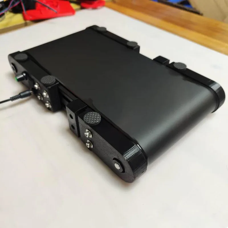 Mini Desktop Electric Conveyor Belt 300x150x50mm Industrial PVC Belt with Forward/Reverse Stepless Speed Control 0.05-0.2 M/s