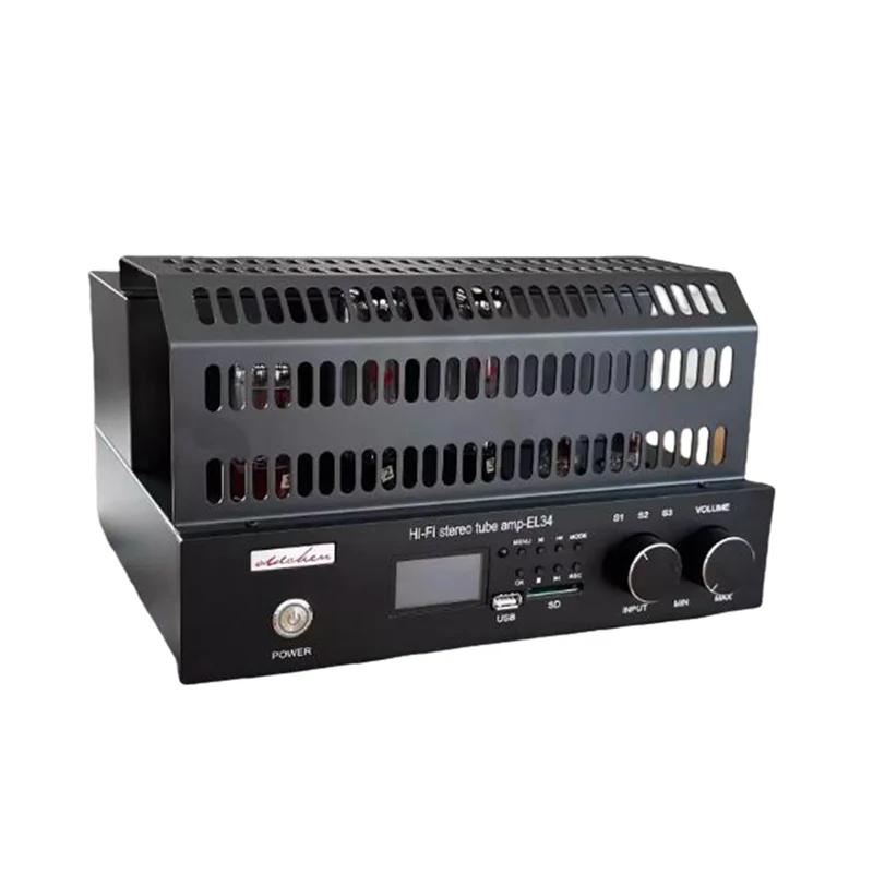 OldChen EL34 10W*2 Single ended Class A Bluetooth USB Card Non destructive Playback Gallbladder Electronic Tube Amplifier