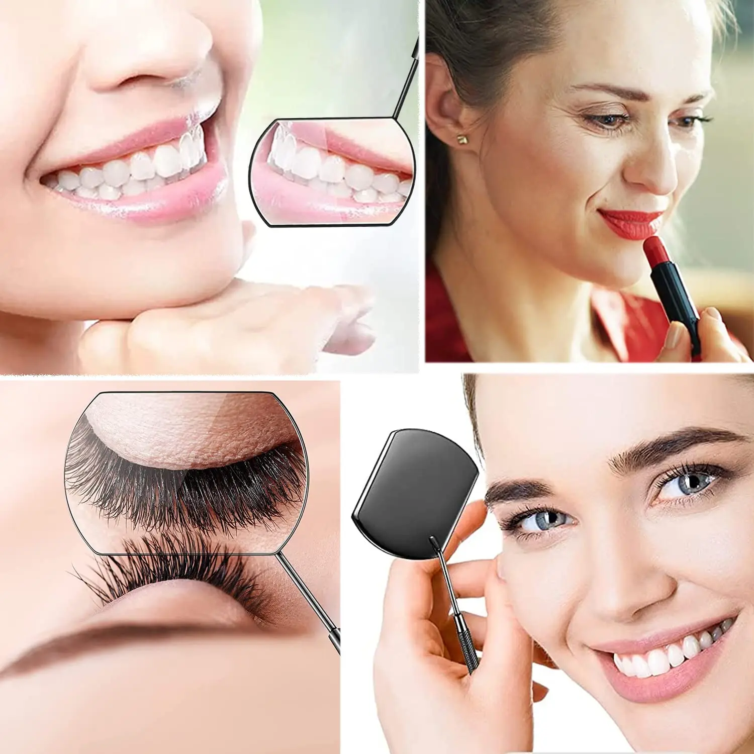 Ailaishi Roestvrijstalen Controlespiegel Voor Wimperverlenging Professionele Make-Up Tandheelkundige Mond Make-Up Gereedschap Wimpers Accessoires