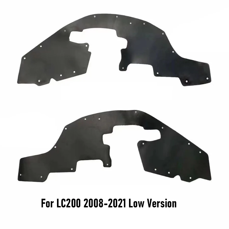 Wooeight 2Pcs Front Wheel Fender Lining Modified Girder Shield Apron Seal Seals Mud Flap For Toyota Land Cruiser LC100 LC200