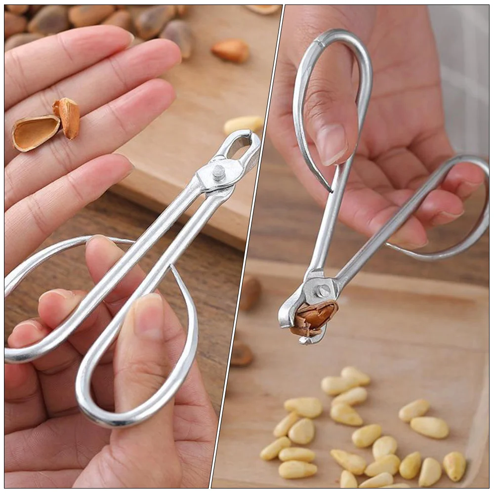 Pine Nut Clip Multi-function Opener Multi-use Cracking Tool Household Labor-saving Convenient Stainless Steel Daily Kitchen