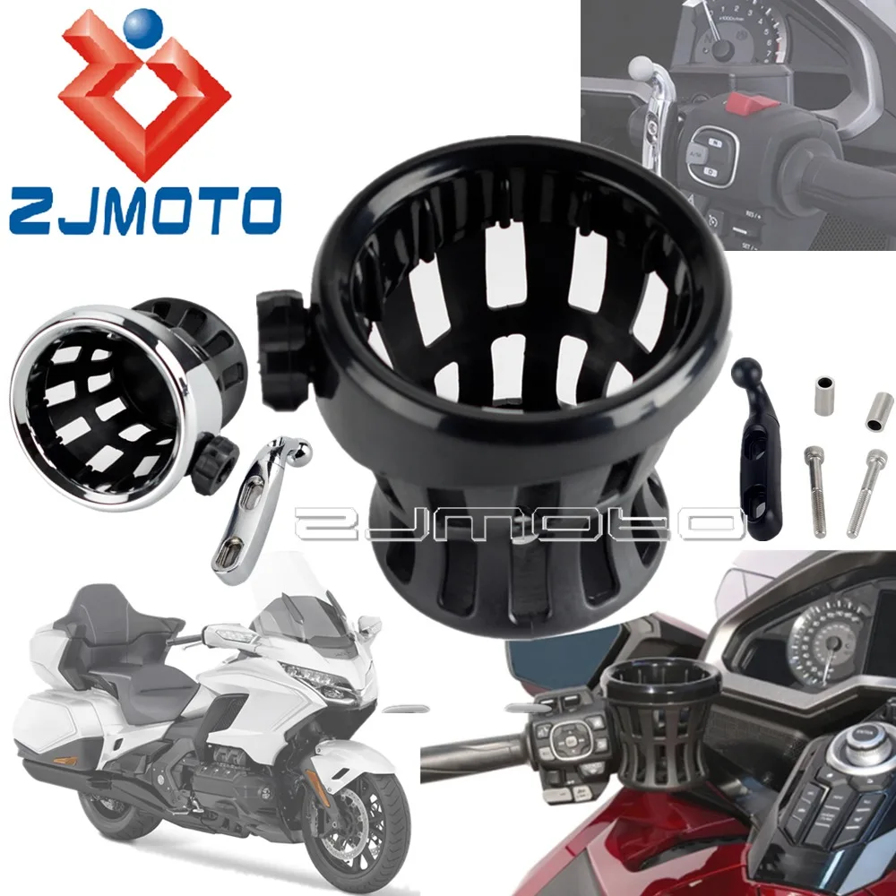 

Motorcycle Passenger Drinking Holder Mesh Small Cup Stand Bottle Water Bracket For Honda Goldwing GL1800 F6B Tour DCT 2018-up