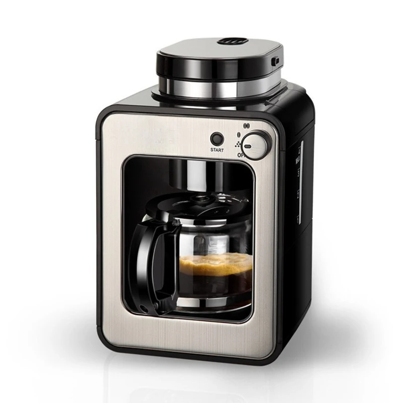 Fully automatic freshly ground coffee machine, household mini small grinding integrated, office drip coffee machine