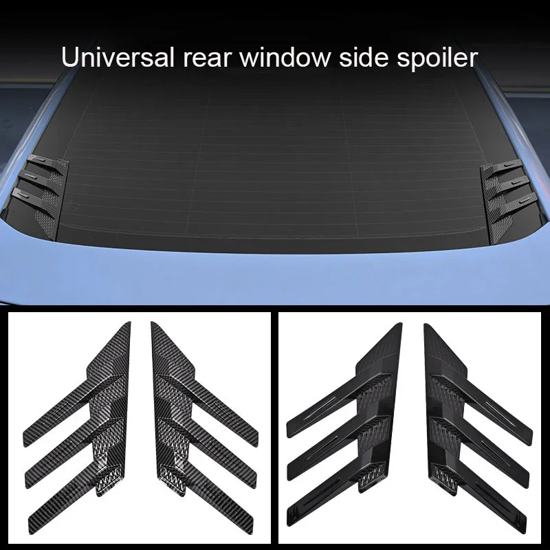 

Car Rear Windshield Sticker Side Spoiler Splitter Trim Triangle Louver Window Sunshade Windshield for Cars Decoration Accessory