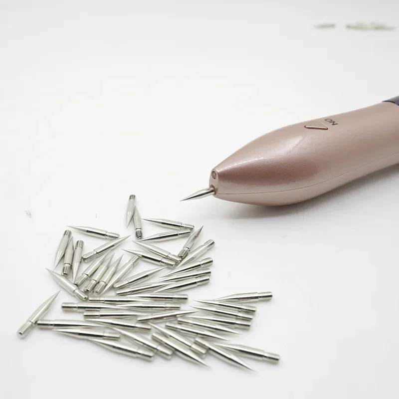 50 Stück Sterile Tätowiernadeln PMU Ersatznadeln für Professionelles Microblading Augenbrauen Lippen Permanent Make-up Zubehör – Detail 4