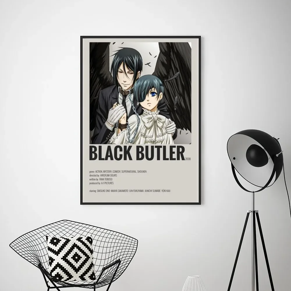 Canvas Painting Anime Black Butler  Poster Prints Wall Pictures Living Room Home Decoration