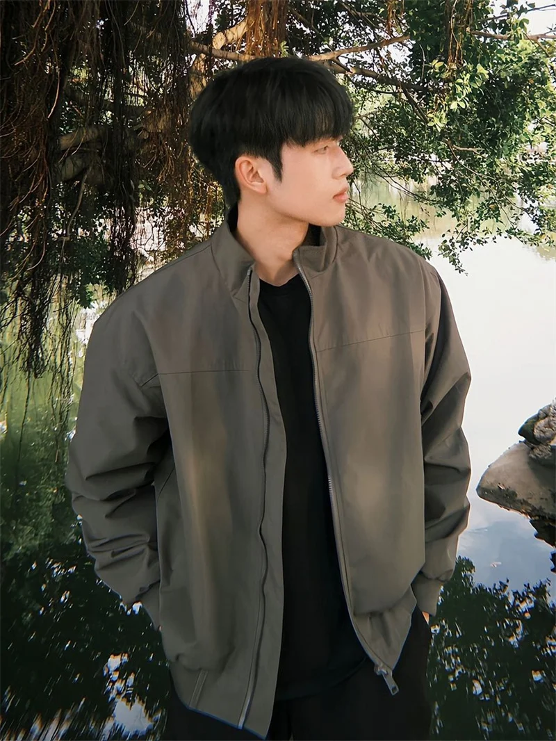 

Casual Spor Men's Jaet Autumn Winter Stand Collar Youth Faion Brand Tagkita High Street American Sle Retro Japanese S...