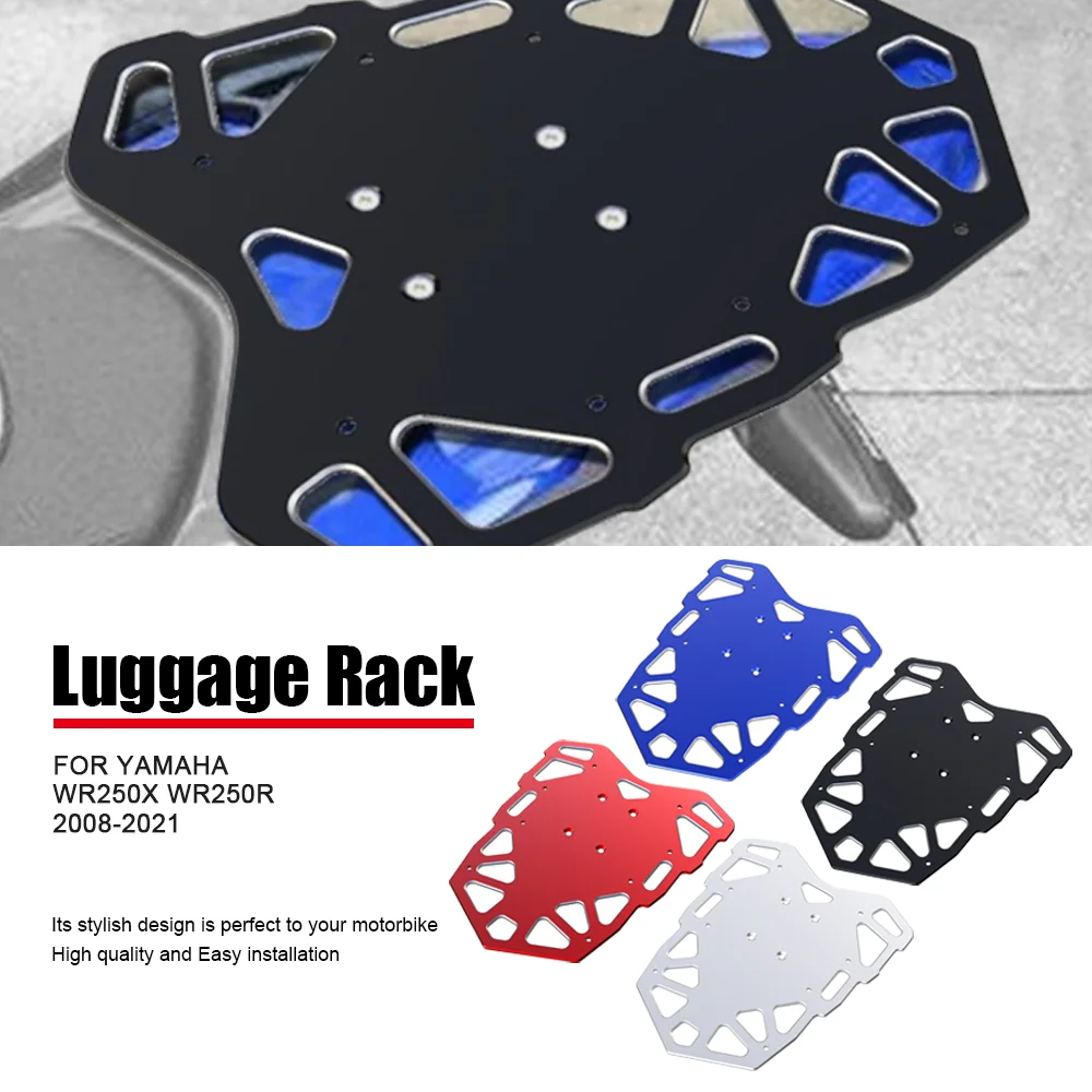 For Yamaha WR250X WR250R 2008-2020 2021 Rear Enlargement Rack Luggage Rails Support Shelf Case Holder Trunk Frame Plate Bracket