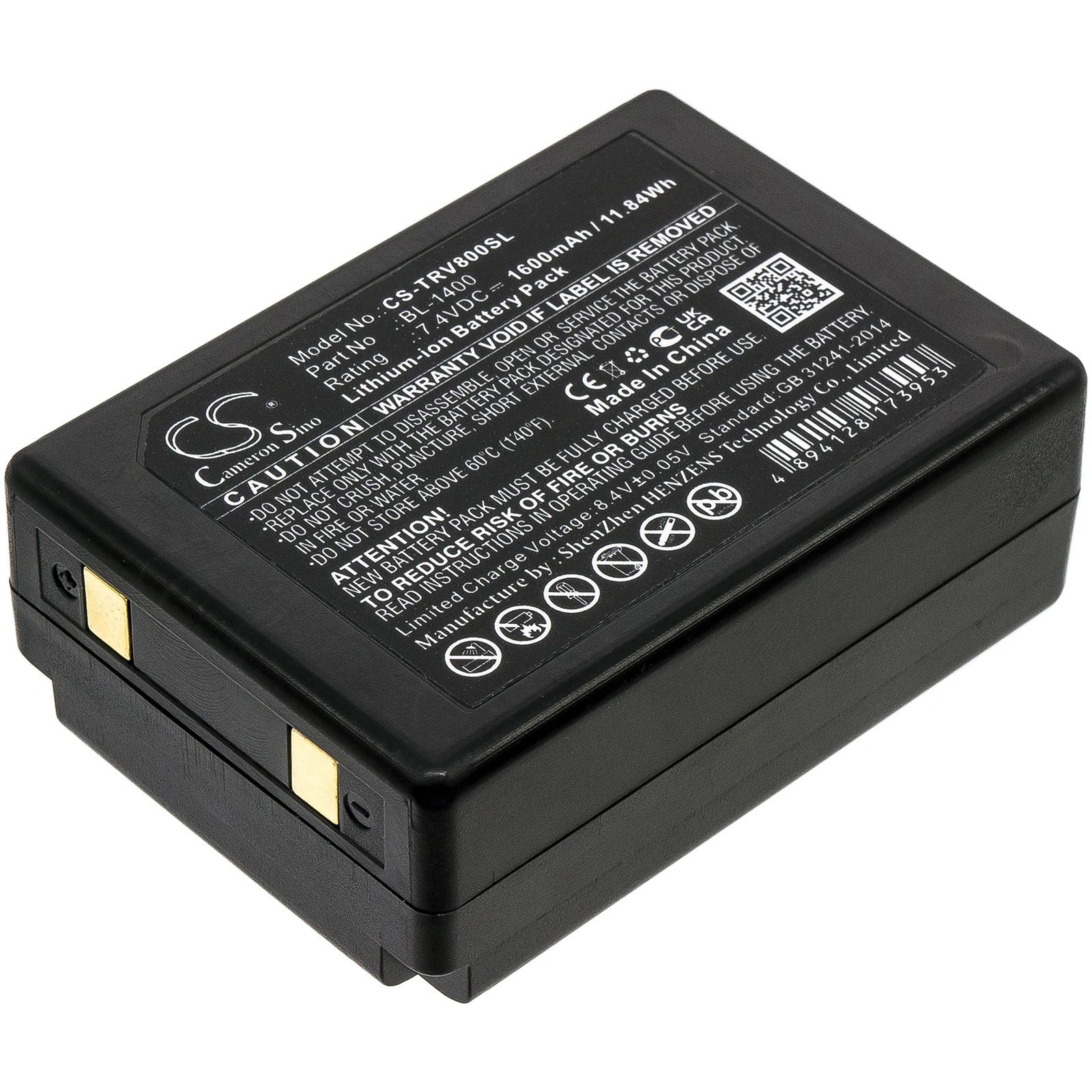 

Cameron Sino 7.4V 1600mAh replacement rechargeable Li-ion Battery BL-1400 for Hi-Target V8, V9, V10RTK