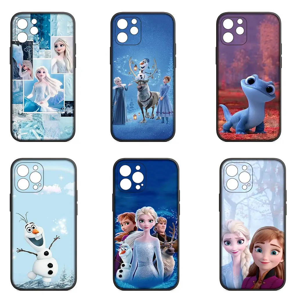 Queen Princess Frozen Elsa Anna Olaf Snow Phone Cover for Apple iPhone 16 11 Pro XS Max XR 6 X 6s 7 8 Plus + SE 2022 8+ Case