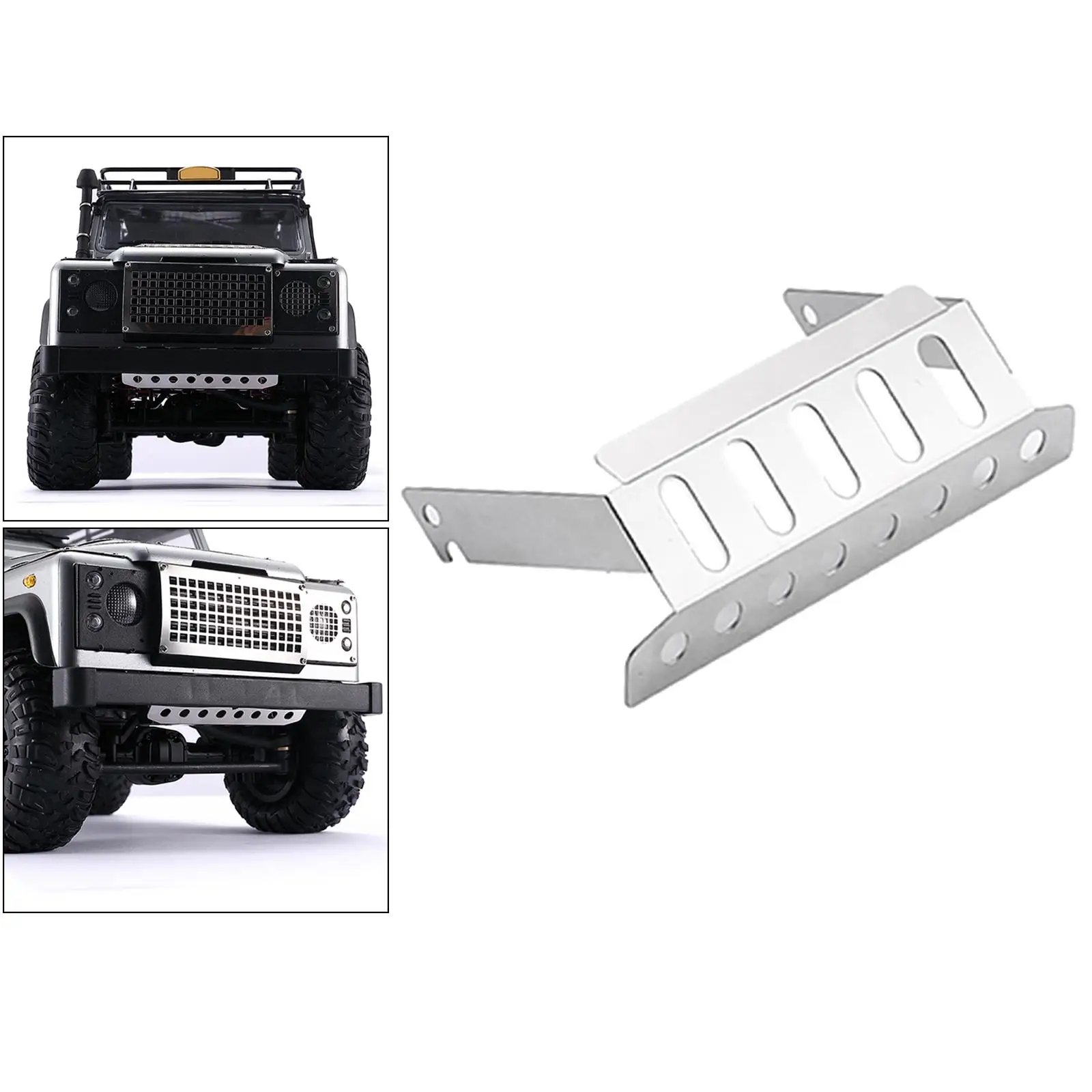 Protector inferior del chasis delantero anticolisión D90 MN99S 1:12 RC coches de escalada