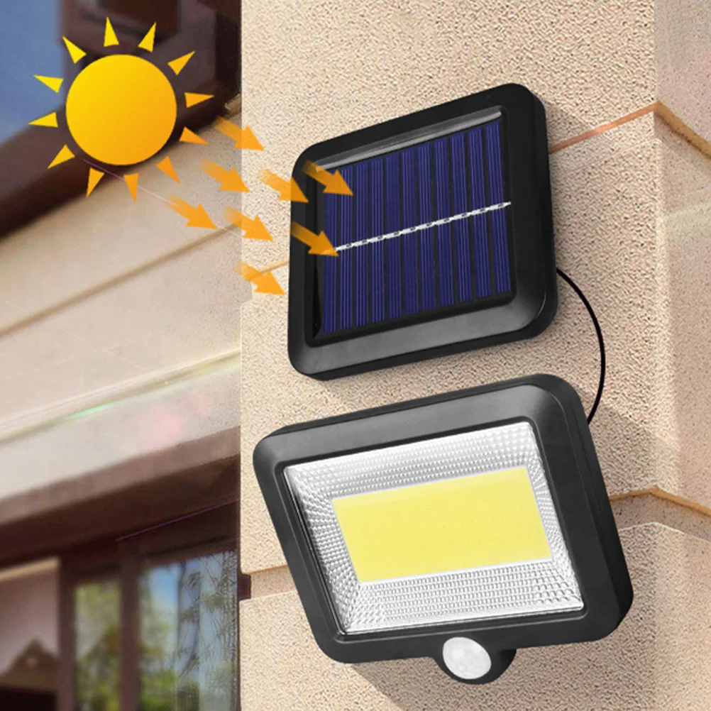 

2pcs Solar Wall Light Waterproof Outdoor Sensor Lamp 5-8M Motion Detection Solar Yard Garden Light Auto On Off