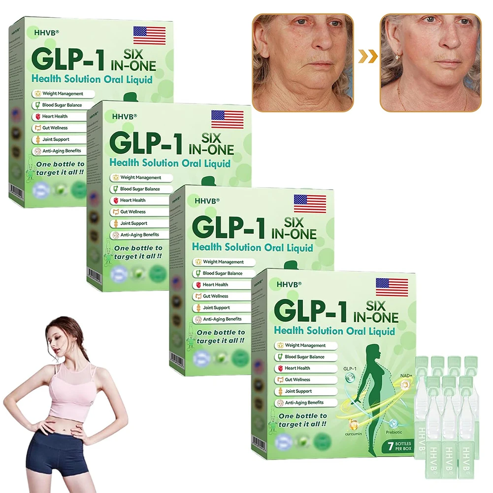 Glp-1 Six-In-One Slimming Oral Drops Promote Intestinal Digestion Firming Skin Body Shaping Care Natural Herbal Body Serum Drops view 2