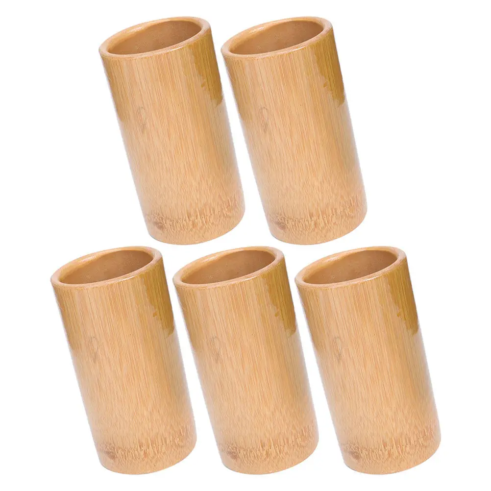 

5Pcs Bamboo Cupping Jar Strong Suction No Leak Muscle Therapy Reusable Massage Spa Cupping Tool Bamboo Jar Massage Accessories
