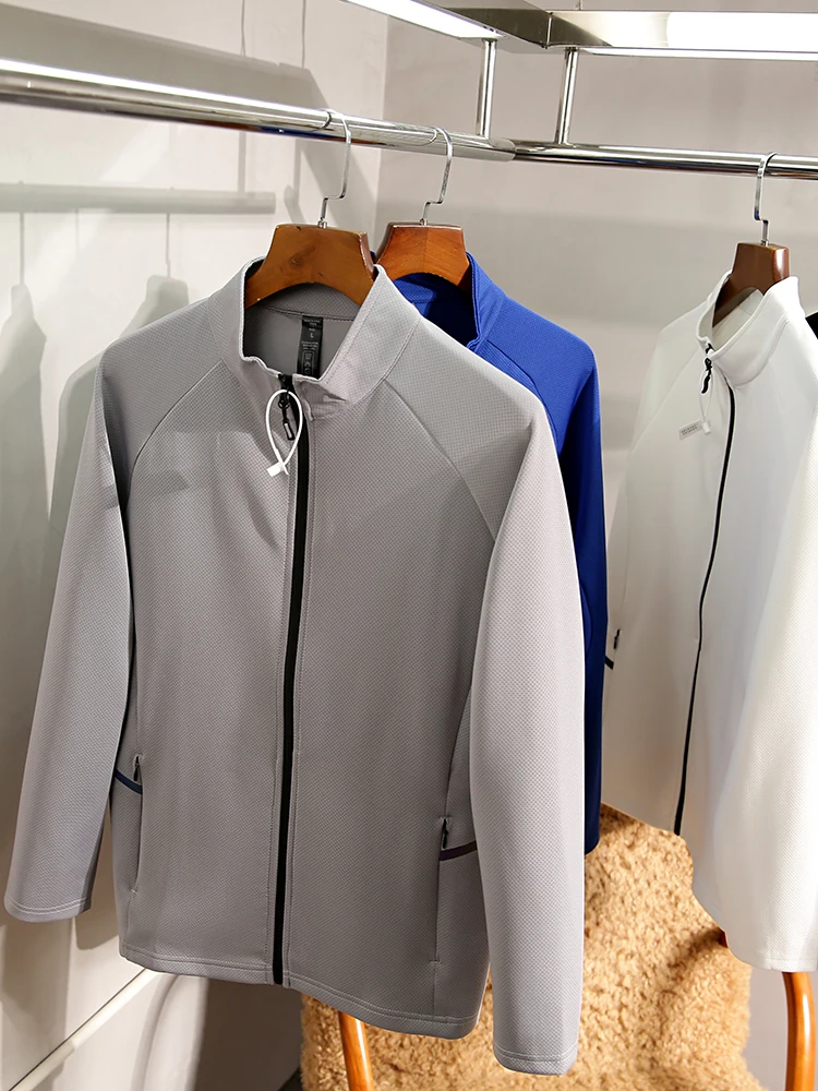 

Высококачественная мужская повседневная куртка 3D-кроя для активного отдыха, дышащая, с воротником-стойкой, весна-осень, модная, городская, стильная, с длинными рукавами