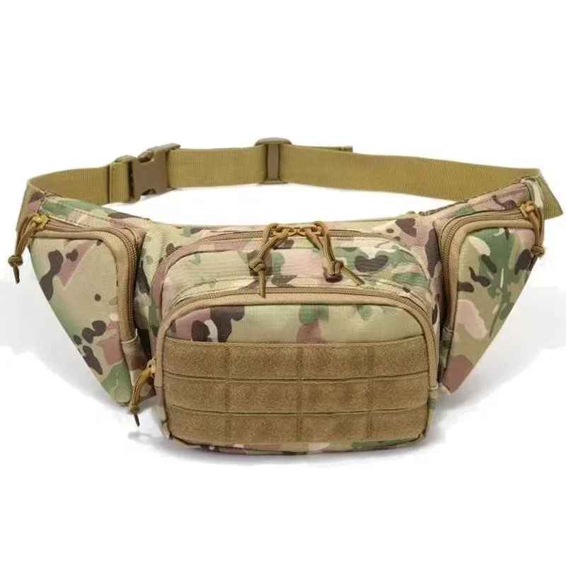 

New Tactical Multi-function Waist Pack Fanny Packs for Men Nylon Shoulder Hiking Mobile Phone Bag Sports High-capacity Waist Bag