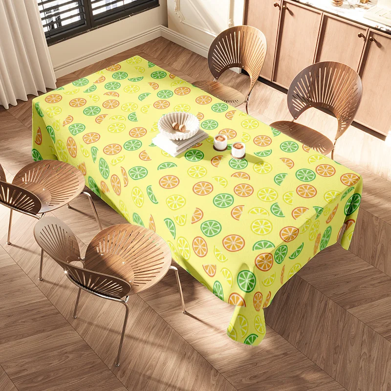 Fruit-Printed Tablecloth: A Vibrant Addition for Your Dining Room