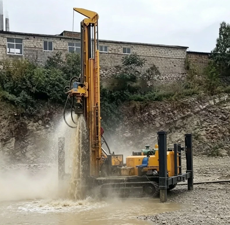 Customized China Suppliers 580m Pneumatic FY580 DTH Crawler Drilling Rig For Water Well Drilling Rig Machine