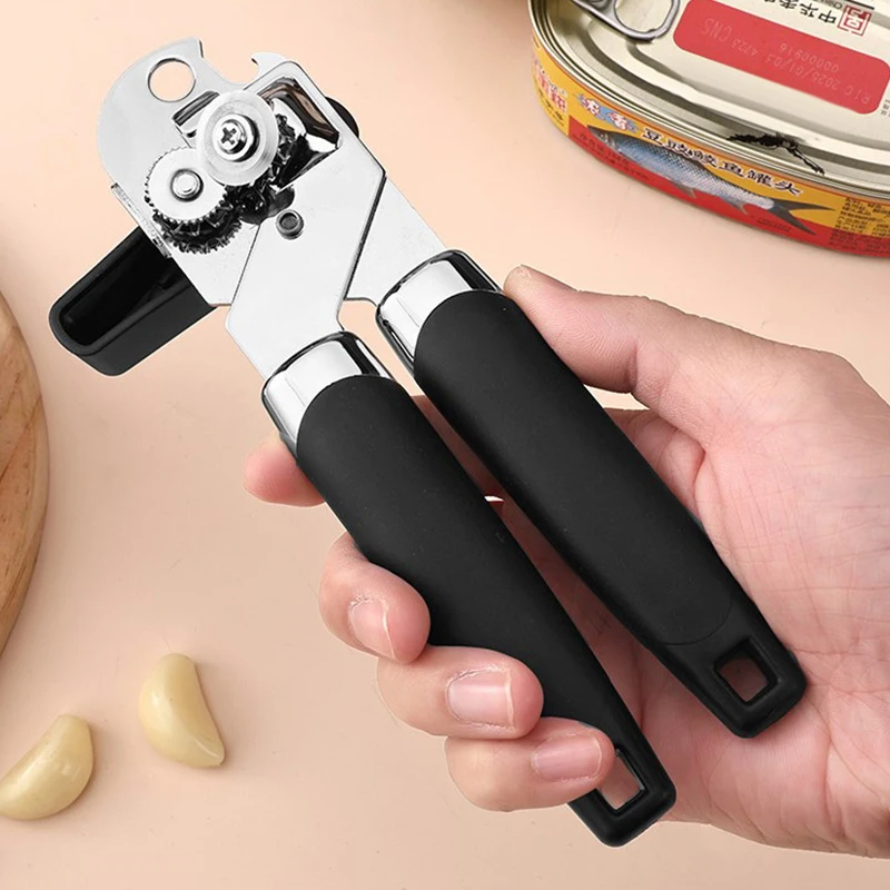 

Multi-functional Stainless Steel Can Opener Manual Heavy-duty Bottle Opener For Home Use