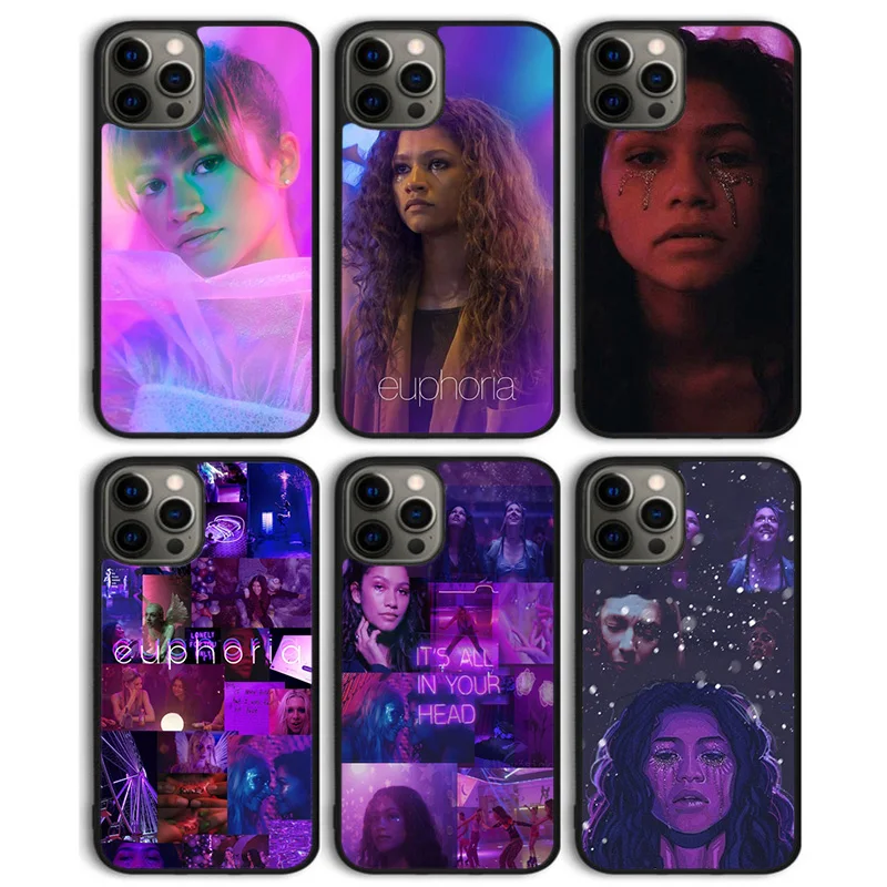 Euphoria Zendaya Phone Case Back Cover for iPhone 16 15 SE2020 14 13 11 12 Pro Max mini XS XR X PlusS Shell Coque