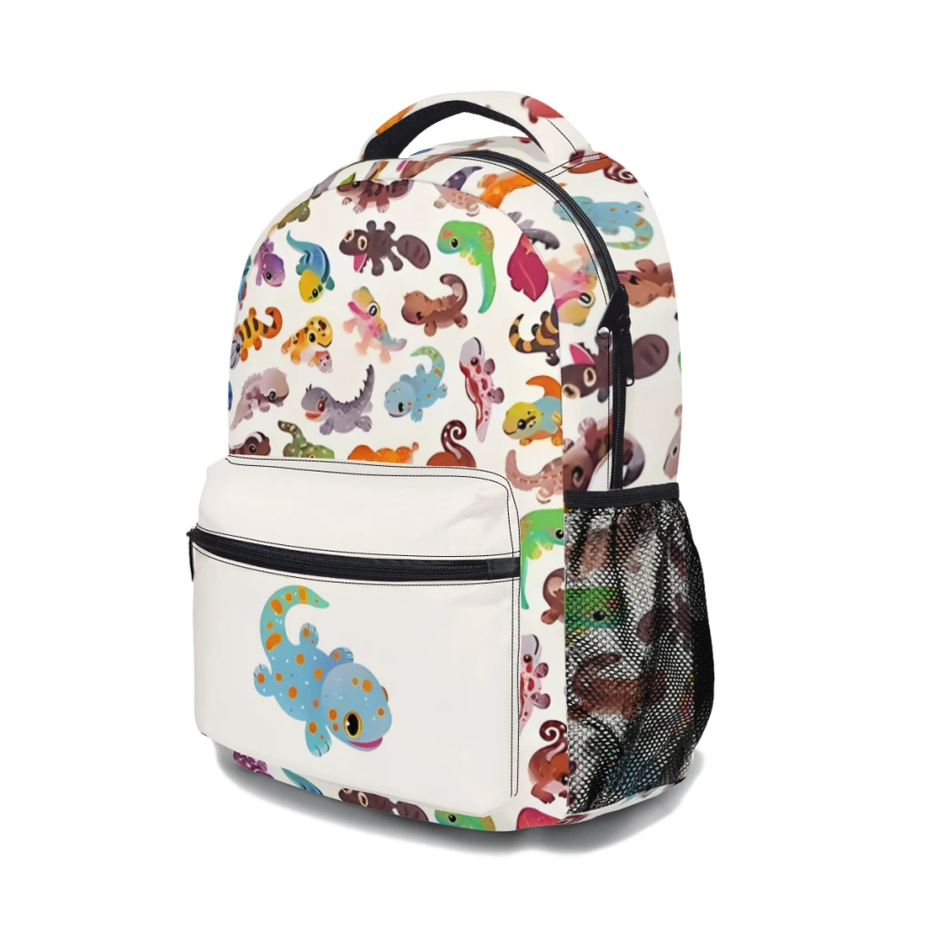 Gecko - bright New Female Fashion High Waterproof College Backpack Laptop Travel Book Bag 17inch