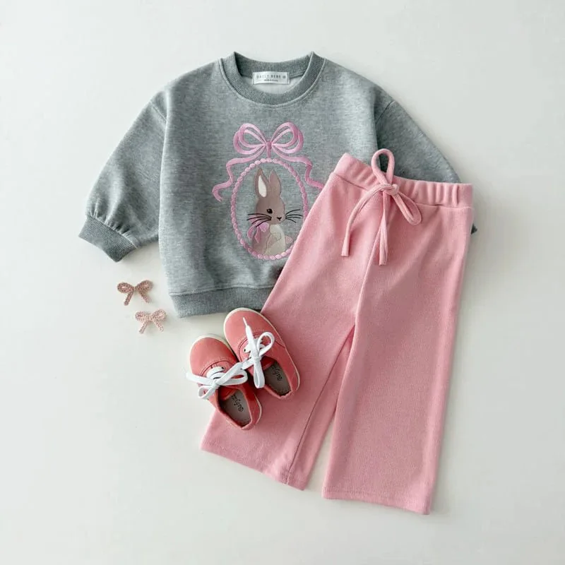 2025 Herfst Nieuwe Meisjes Boog Borduren Sweatshirt Baby Lange Mouw Cartoon Trui Katoen Kinderen Casual Sweatshirt Kinderkleding