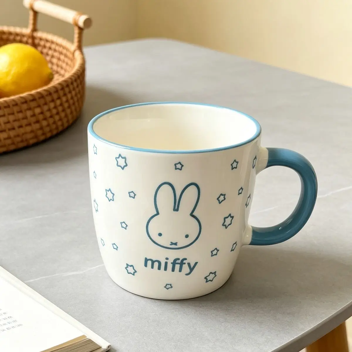 Cute Miffy Ceramic Mug Household Milk Coffee Cup Lovely Drinkware Stylish Gift for Daily Use Home Office and Festival Present - view 6
