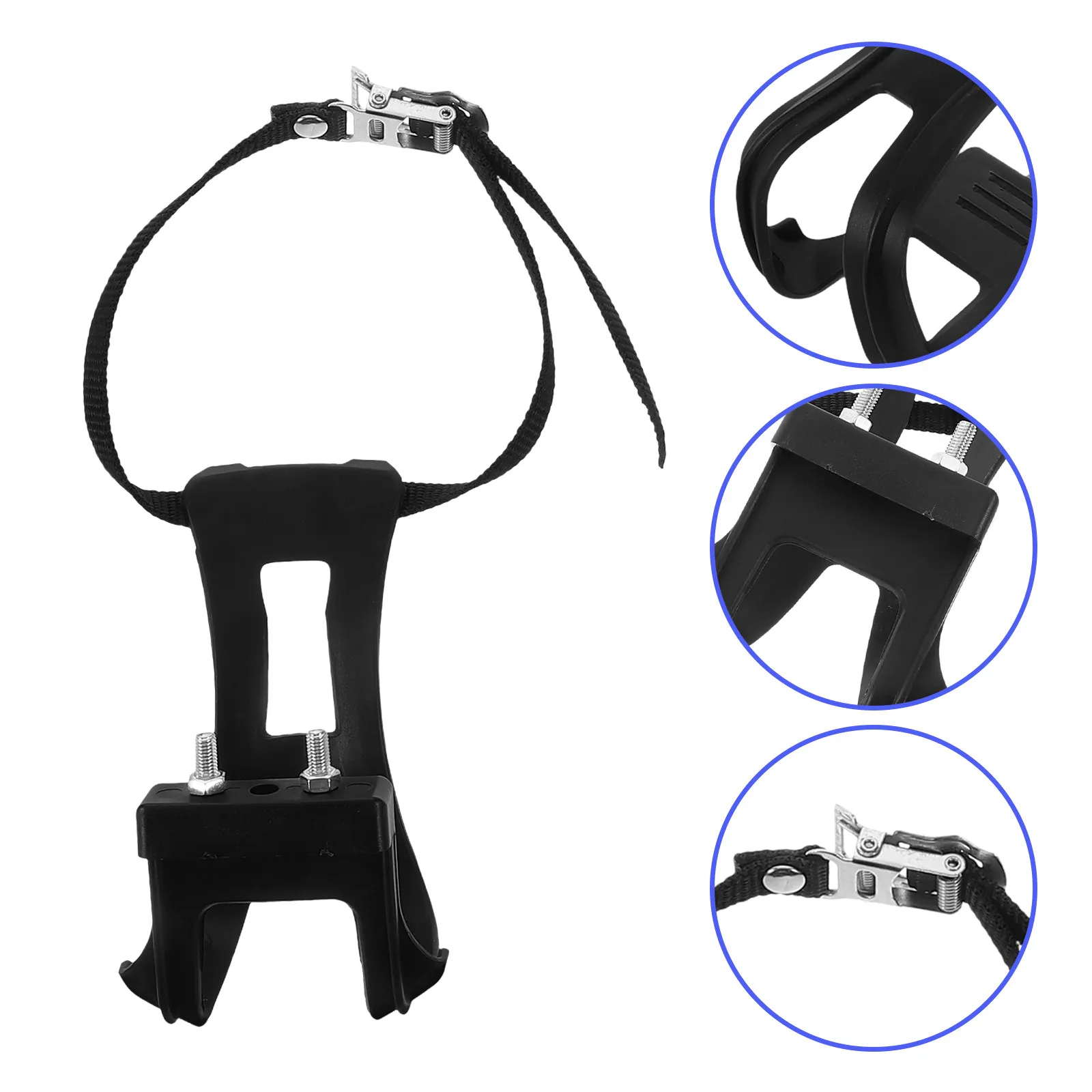 

6 шт. регулируемых эластичных ремней для педалей велосипеда, универсальные пластиковые защелки для пальцев ног для велотренажеров и велоспорта на открытом воздухе