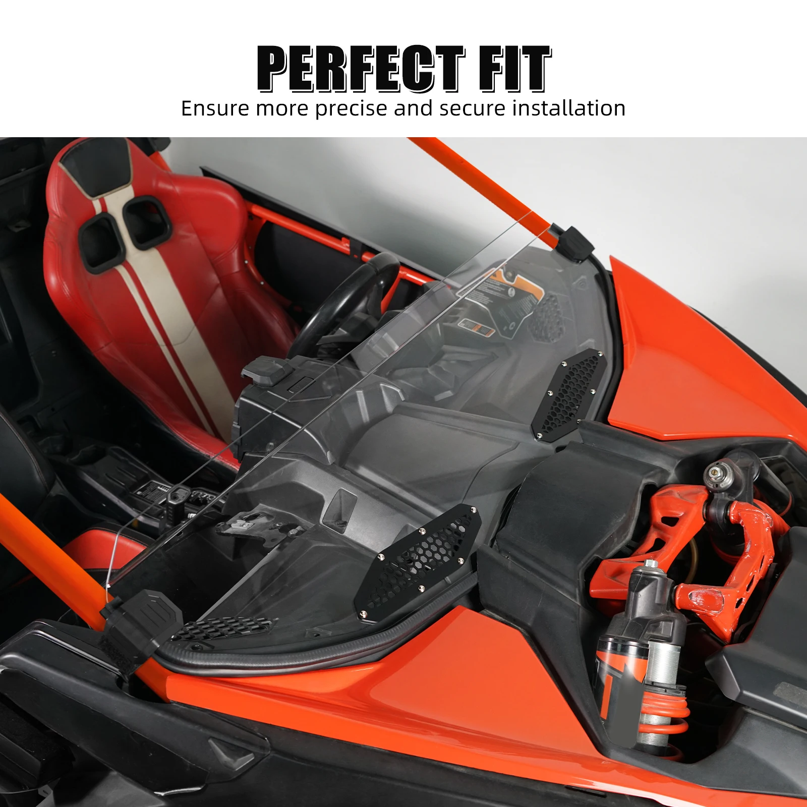 NICECNC Maverick X3 Front Half Windshield Hard Coating For Can Am Maverick x3 4x4 DS Turbo DPS XRS XDS 2017-2024 UTV Accessories