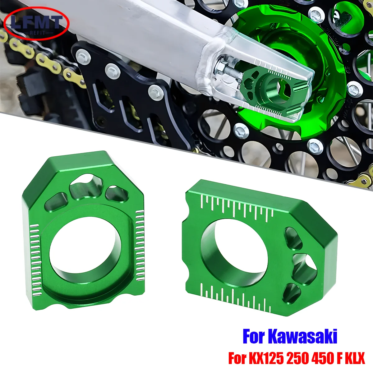 Motocross Aluminium Hinterachse Blöcke Kette Für KAWASAKI Suzuki RMX450Z RMZ 250 450 2010-2017 RMZ250 2004-2018 RMZ450 2005-2018