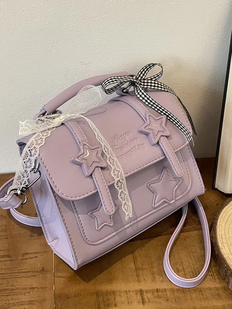 

Fresh Handbag Women's Small Square Bag 2025 New Stylish Versatile Leather Shoulder Bag Temperament Pu Texture Crossbody Bag