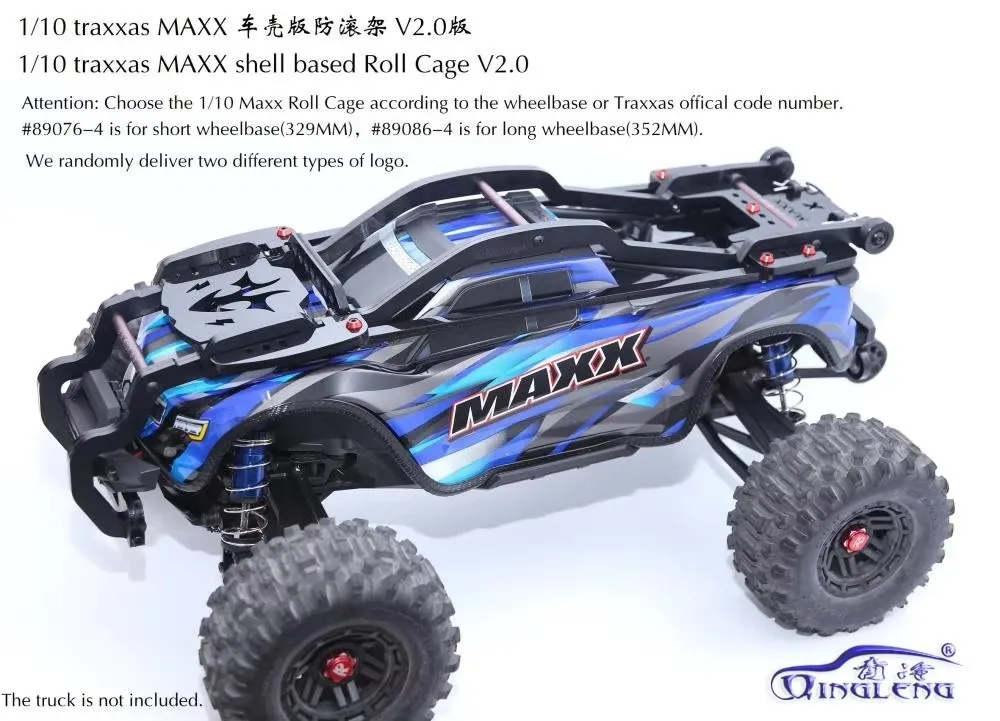 High-strength Nylon Roll Cage Roll Cage Car Shell Version for 1/10 Traxxas MAXX 2.0