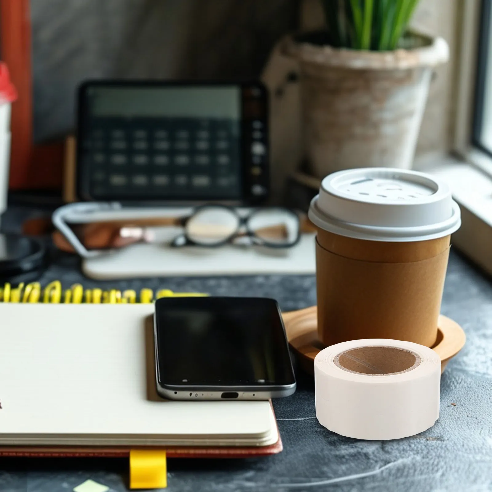 

2 рулона прозрачных круглых наклеек, пустые круглые этикетки-точки с сильной адгезией для маркировки, кодирования, упаковки, запечатывания, организации и других задач