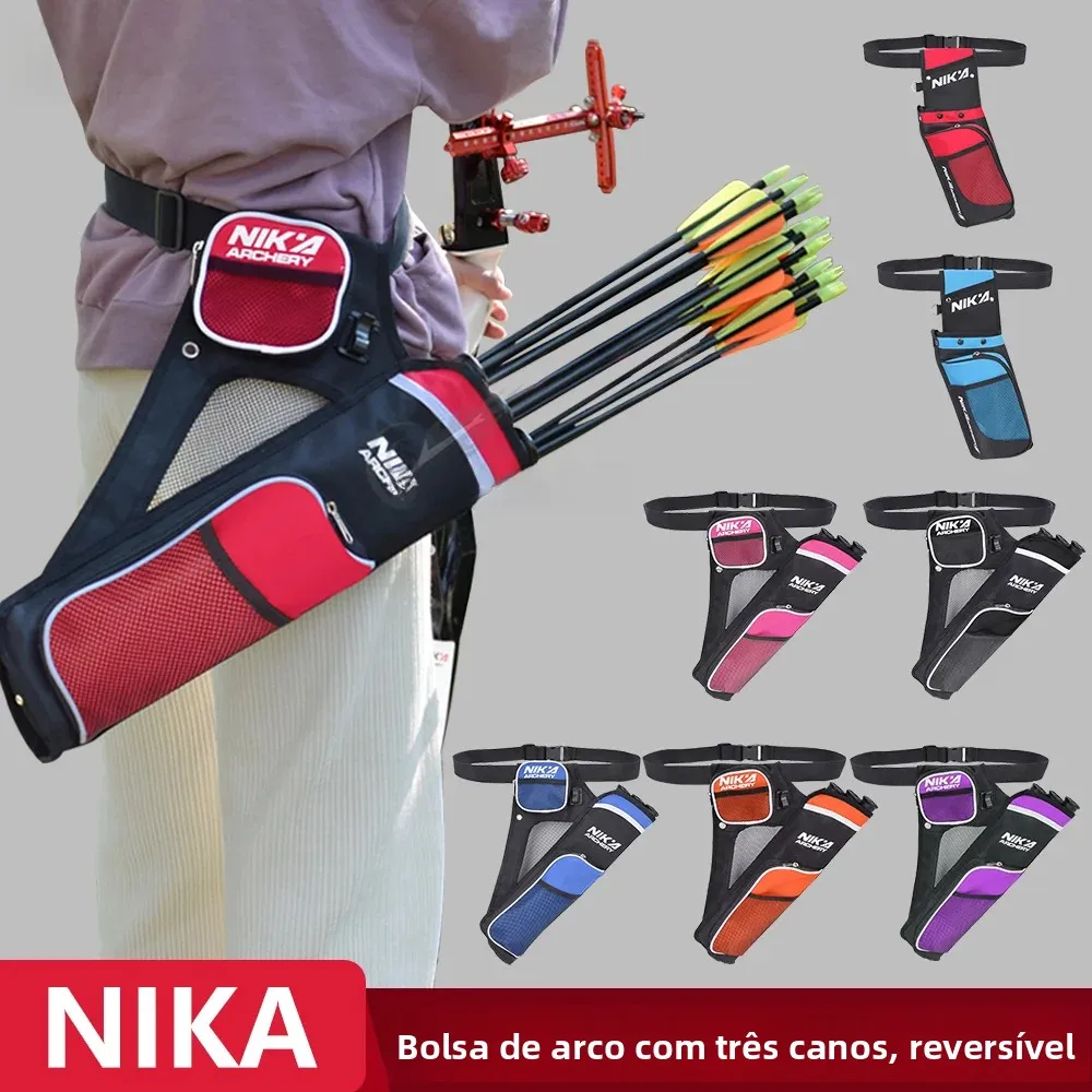 Etui-a-trois-tubes-nika-pour-arc-carquois-a-porter-a-la-taille-accessoires-de-tir-equipement-de-tir-a-l'arc-arc-de-chasse-traditionnel-pour-hommes-et-femmes